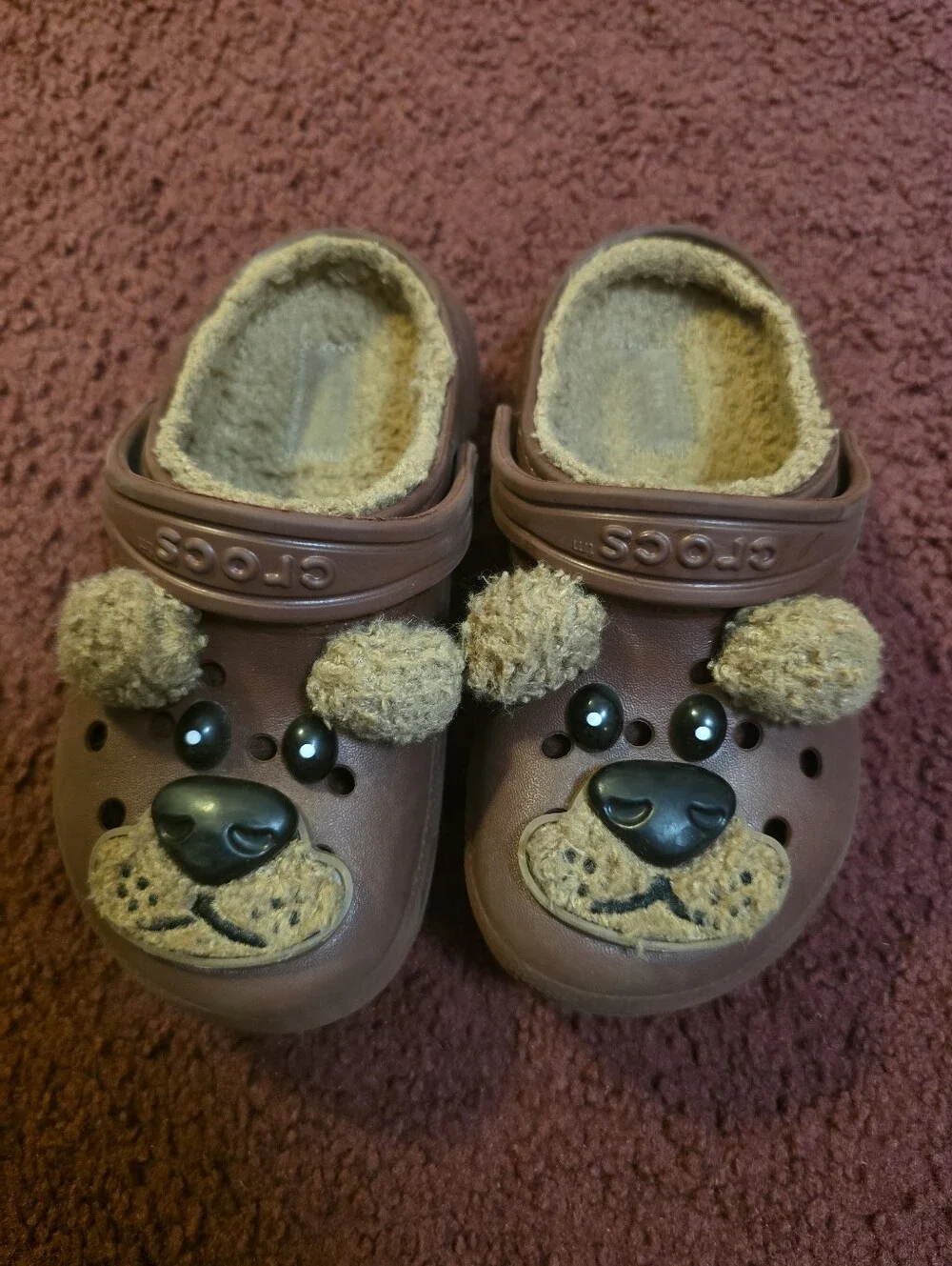 Kids Crocs Wirh Fuzzy Lined